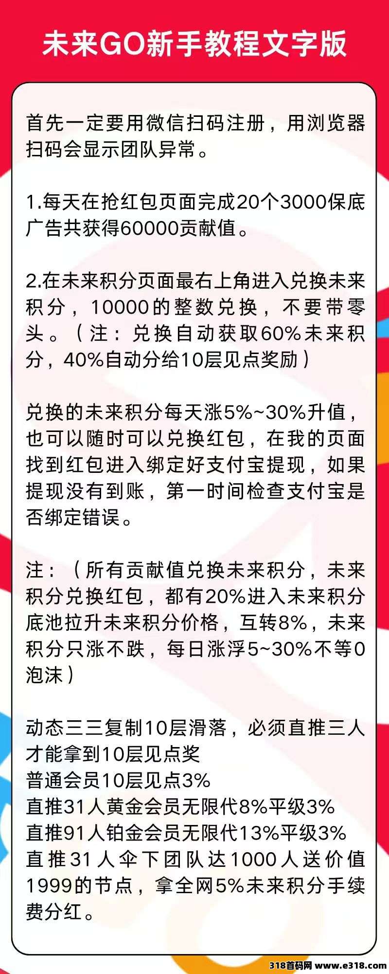 未来go不养机每日保底，团长拿全网**！