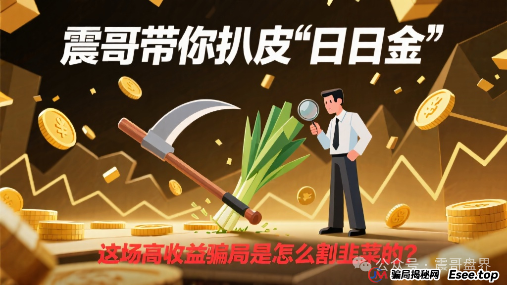 震哥带你扒皮“日日金”:这场高收益骗局是怎么割韭菜的?