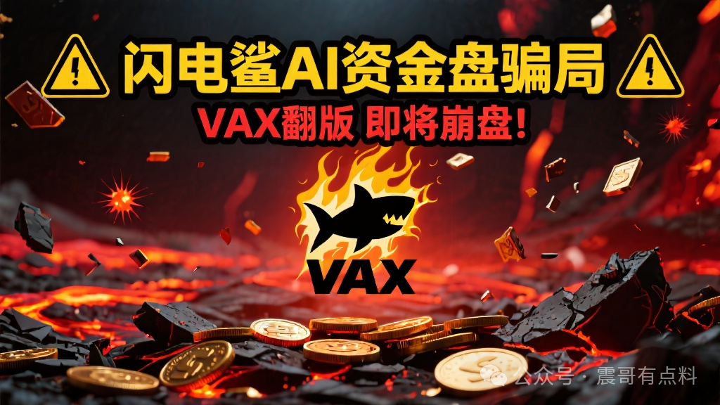 闪电鲨AI是资金盘骗局,VAX翻版,即将崩盘 闪电鲨AI是资金盘骗局,VAX翻版,即将崩盘