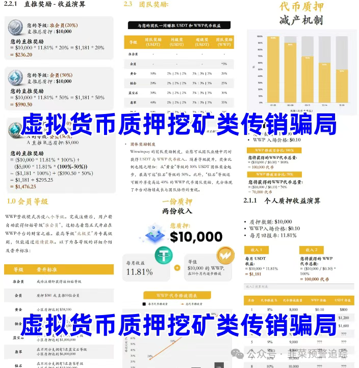 最新预警:“虚拟币质押挖矿” 资金盘,靠洗脑拖延崩盘赶紧远离! 最新预警:“虚拟币质押挖矿” 资金盘,靠洗脑拖延崩盘赶紧远离!