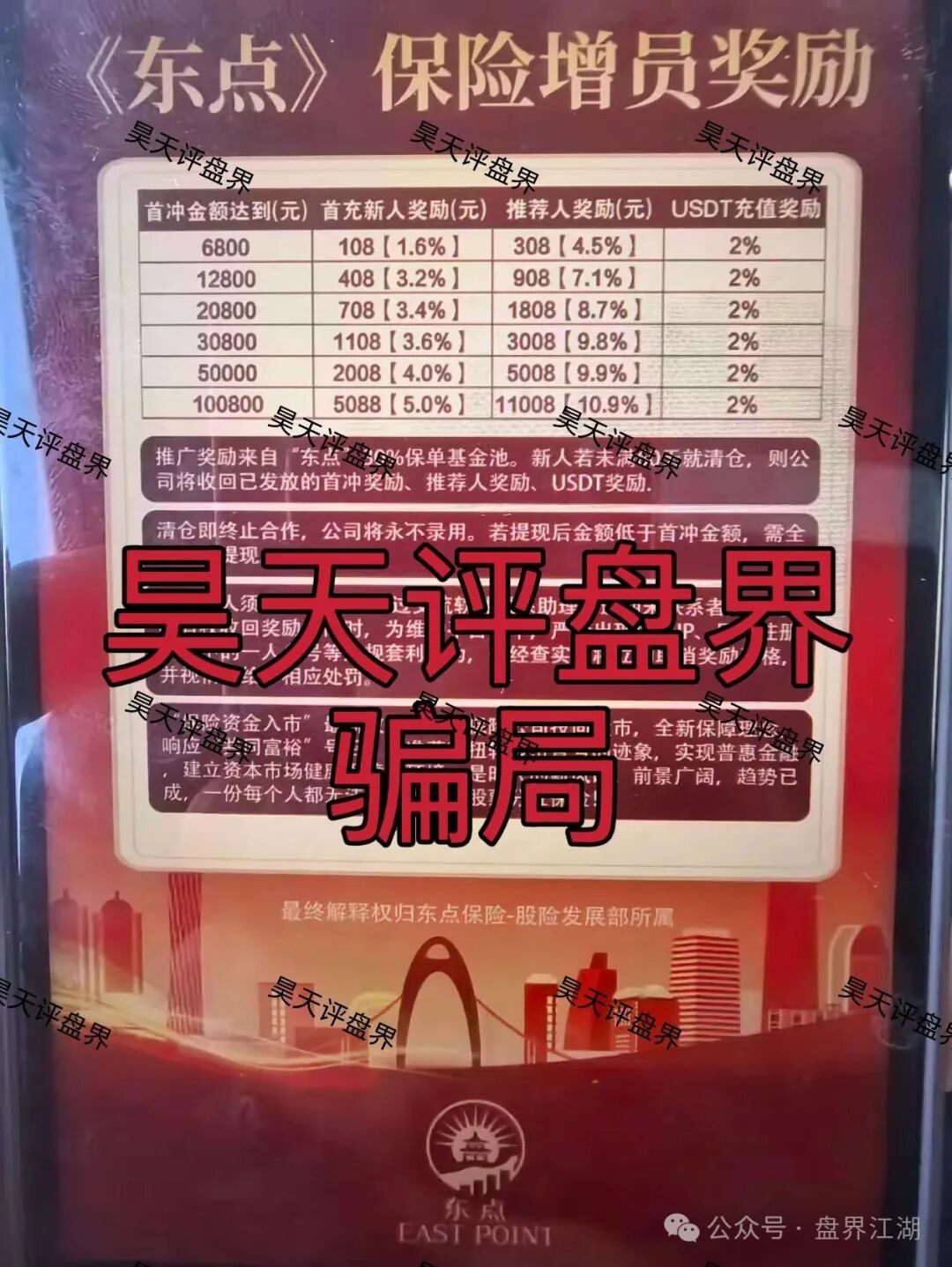 东点股险股票跟单类资金盘骗局，炒股亏了保险赔、拉人头周薪可达13.5万？东点保险套路起底！